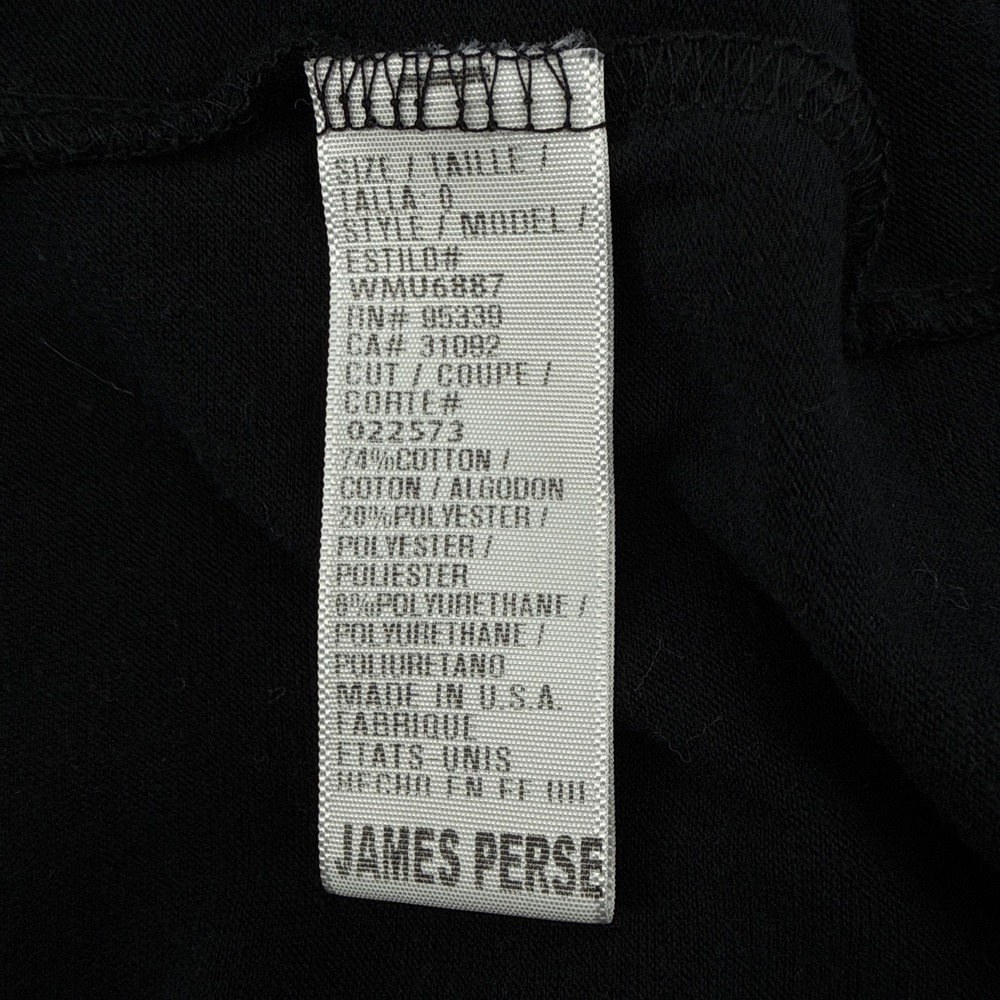 James Perse Black Skinny Split Ruched Maxi Dress Long Sleeve Size‎ 0 WMU6887 - Picture 8 of 10